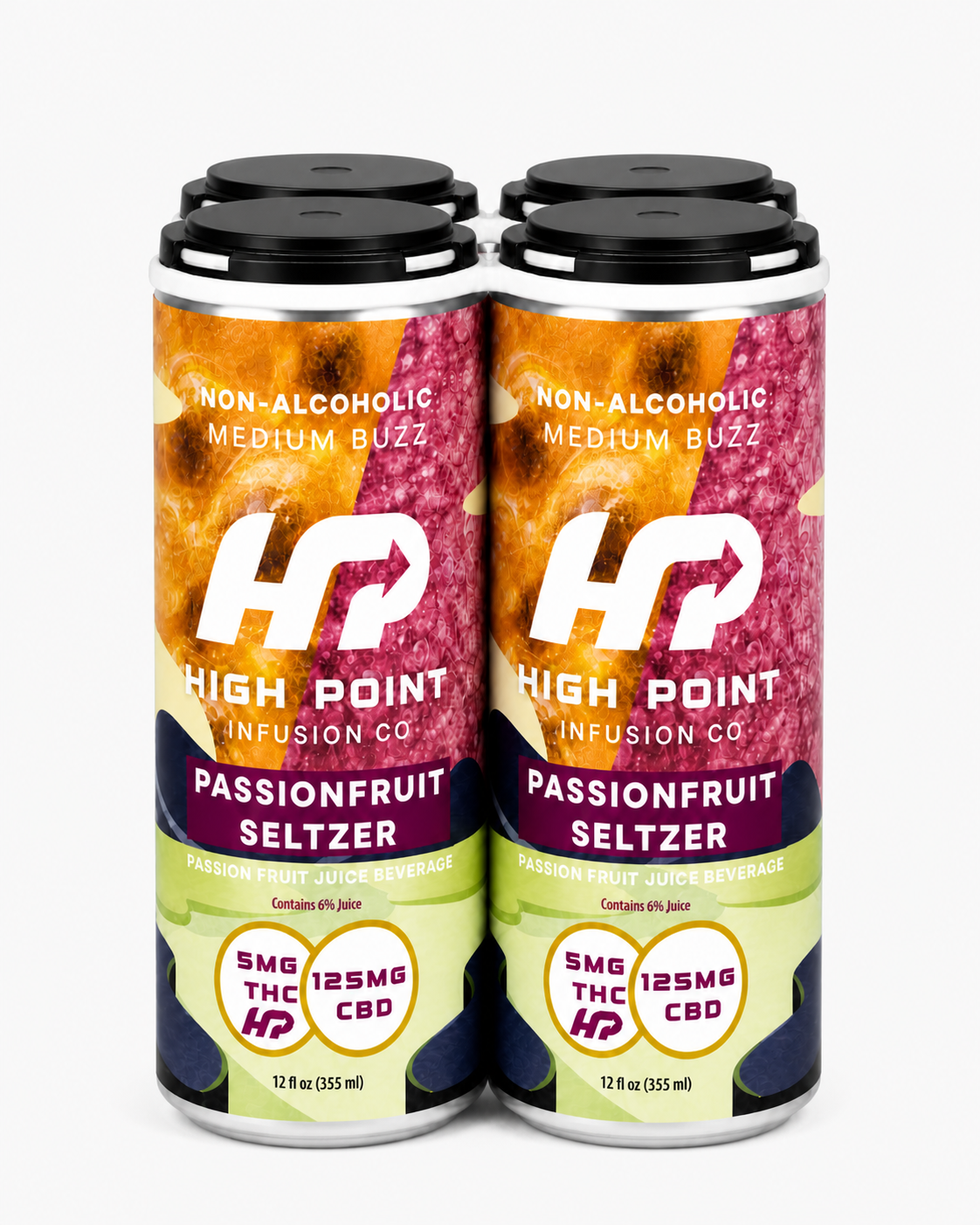 Passion Fruit Seltzer – Medium Buzz (5mg)
