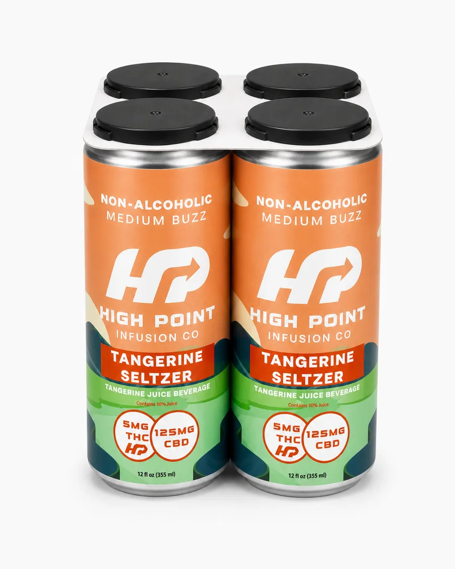 Tangerine Seltzer – Medium Buzz (5mg THC)